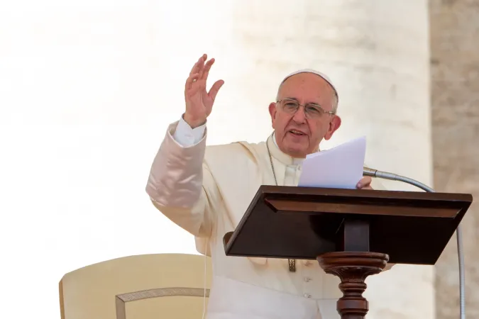 Papa Francesco durante Udienza Generale  |  | Daniel Ibanez, ACI Group