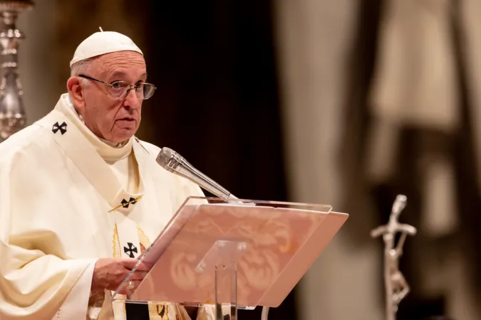 Papa Francesco | Papa Francesco pronuncia l'omelia durante la Messa di Nostra Signora di Guadalupe, Basilica Vaticana, 12 dicembre 2018 | Daniel Ibanez / ACI Group