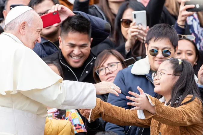 Papa Francesco durante un'Udienza Generale |  | Daniel Ibanez / ACI group