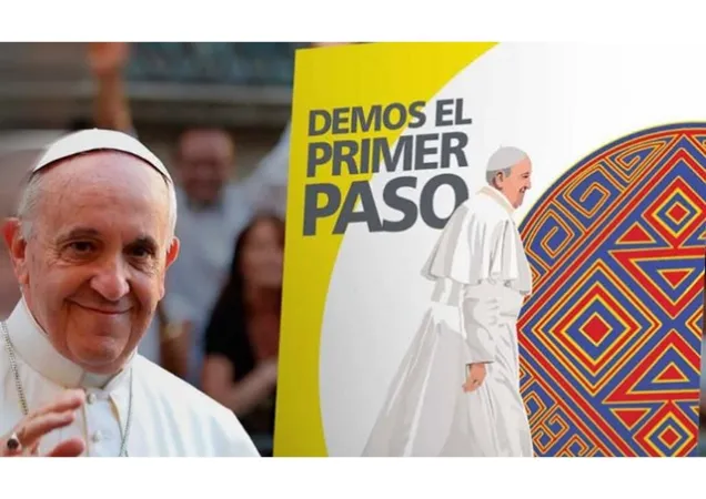 Papa Francesco in Colombia | Logo del viaggio del Papa in Colombia | El Papa en Colombia