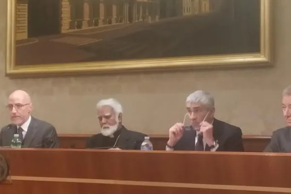 L'arcivescovo Coutts nell'Aula Caduti di Nassiriya del Senato, 29 febbraio 2016  / ACI Stampa