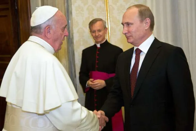 Papa Francesco e Putin | Uno dei passati incontri tra Papa Francesco e il presidente russo Vladimir Putin | CPP / ACI Stampa