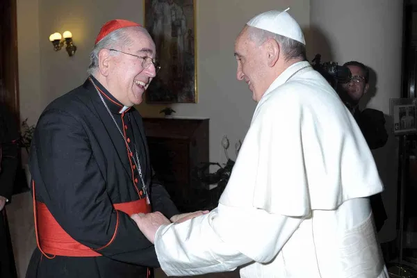 Papa Francesco incontra il Cardinal Stanislaw Rylko, presidente del Pontificio Consiglio per i Laici  / Pontificio Consiglio dei Laici