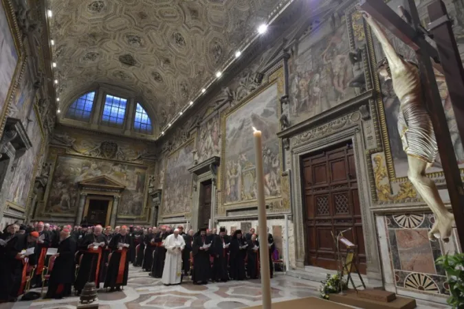 Papa Francesco, Sala Regia | Papa Francesco e i vescovi presidenti di conferenza episcopale partecipanti all'incontro 