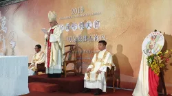 Il Cardinale Filoni durante la Messa conclusiva del Congresso Eucaristico di Taiwan, 1 marzo 2019 / Vatican News