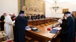 L'incontro di Papa Francesco con il Sinodo e i metropoliti della Chiesa Greco Cattolica Ucraina il 5 luglio 2019 / Vatican Media / ACI Group