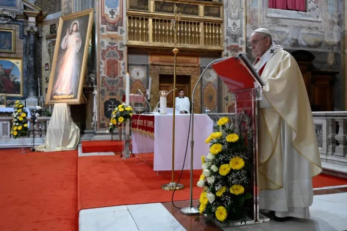 Il Papa celebra la Messa nella Chiesa di Santo Spirito in Sassia |  | Vatican Media / ACI Group