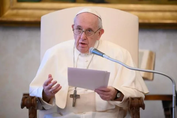 Papa Francesco durante una udienza / Vatican Media / ACI Group