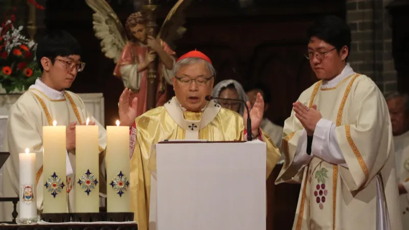 Cardinale Yeom | Il Cardinale Yeom, arcivescovo di Seoul, durante una celebrazione | Vatican News 