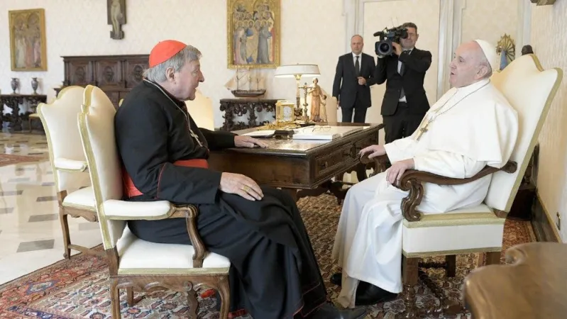 Papa Francesco e il Cardinale George Pell |  | Vatican Media / ACI Group