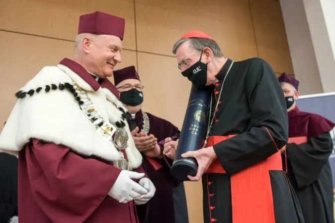 Il Cardinale Koch a Lublino | Il Cardinale Koch riceve il dottorato honoris causa della Facoltà di Teologia cattolica dell'Università Giovanni Paolo II di Lublino, 16 ottobre 2020 | Pontificio Consiglio per l'Unità dei Cristiani