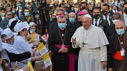 Un momento del viaggio di Papa Francesco in Iraq / Vatican News