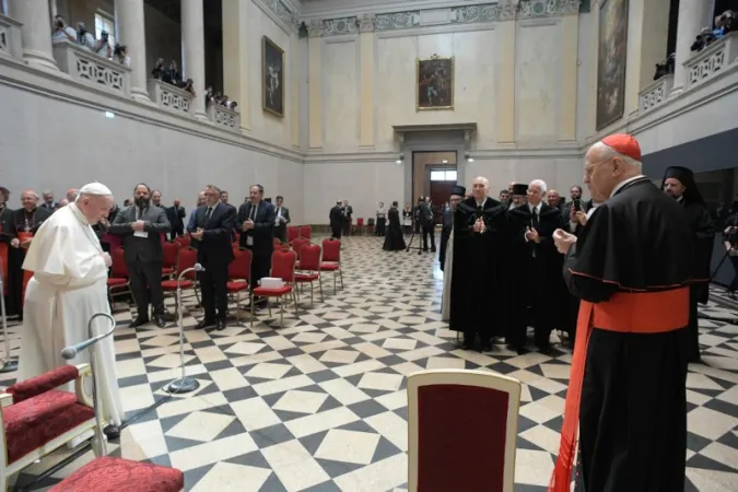 L'incontro del Papa con i rappresentanti del Consiglio Ecumenico delle Chiese e di alcune Comunità ebraiche dell’Ungheria presso il Museo delle Belle  |  | Vatican Media 