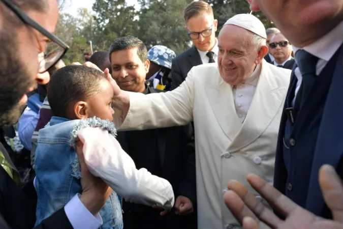 Il Papa a Malta, incontro con i migranti |  | Vatican Media / ACI Group