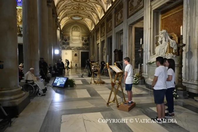 Rosario del Papa a Santa Maria Maggiore |  | Vatican Media / ACI Group