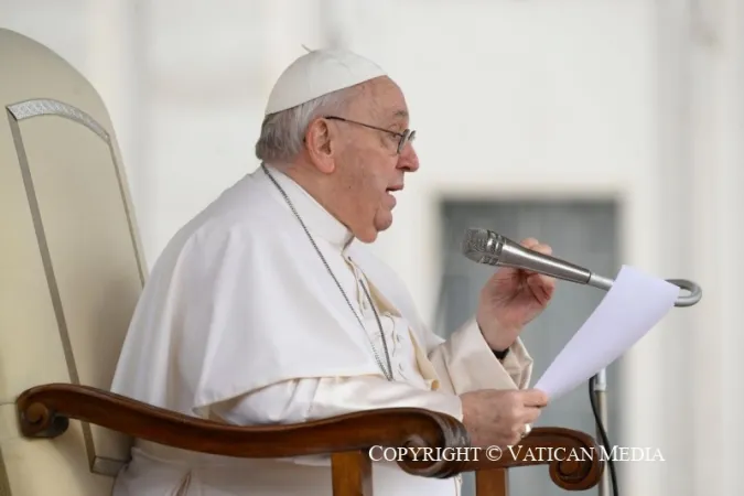 Papa Francesco durante un'udienza generale |  | Vatican Media / ACI Group