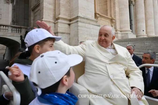 Papa Francesco durante un'udienza generale |  | Vatican Media / ACI group