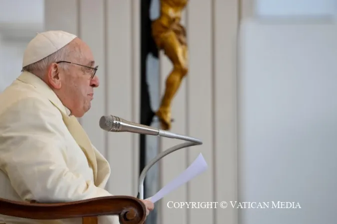 Papa Francesco durante un'udienza generale |  | Vatican Media / ACI Group