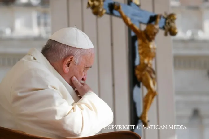 Papa Francesco durante un'udienza generale |  | Vatican Media / ACI group