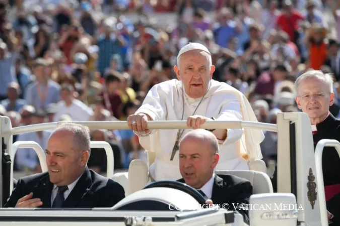 Papa Francesco durante un'udienza generale |  | Vatican Media / ACI group