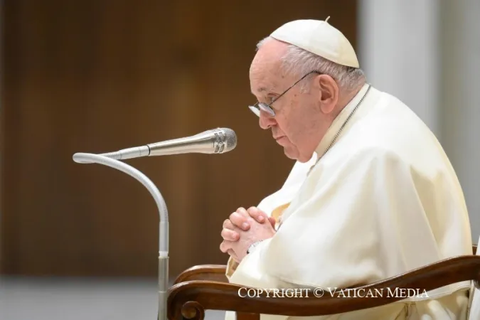 Papa Francesco durante un'udienza generale |  | Vatican Media / ACI group