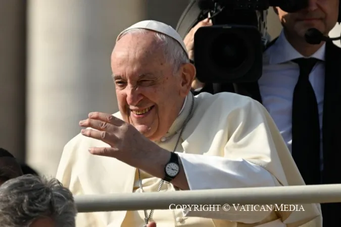 Papa Francesco durante un'udienza generale |  | Vatican Media / ACI group