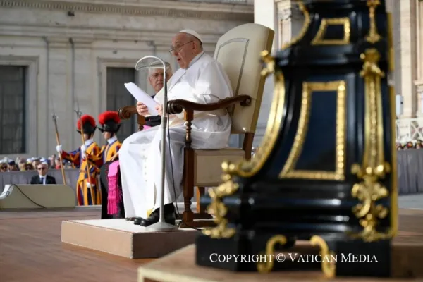 Papa Francesco durante una udienza generale / Vatican Media / ACI Group