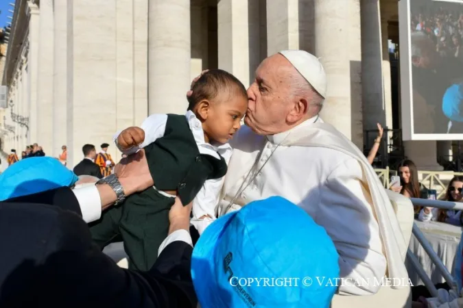 Papa Francesco durante un'udienza generale |  | Vatican Media / ACI group