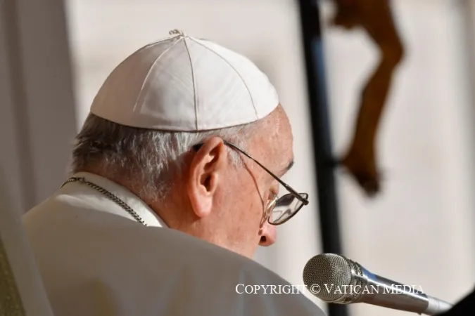 Papa Francesco durante un'udienza generale |  | Vatican Media / ACI group