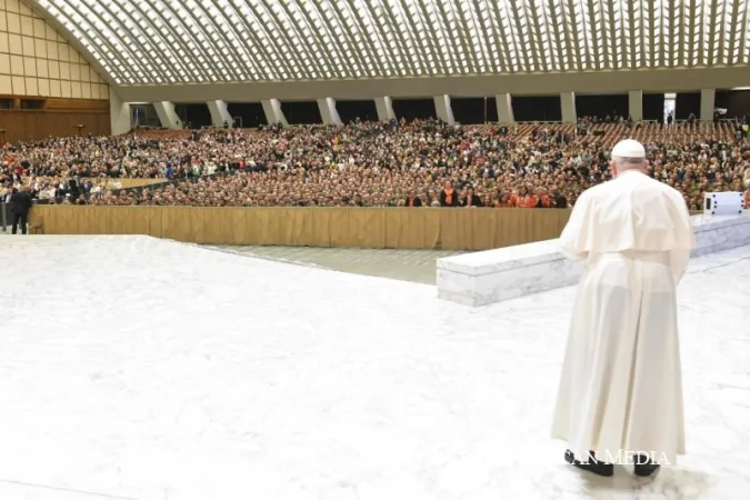 Papa Francesco durante un'udienza generale |  | Vatican Media / ACI group