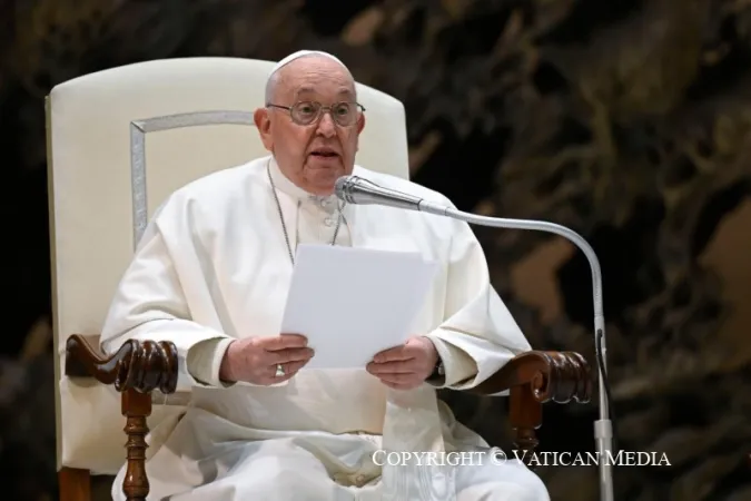 Papa Francesco durante un'udienza generale |  | Vatican Media / ACI Group