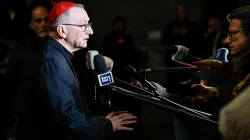 Il cardinale Parolin con i giornalisti, 13 febbraio 2024 / Vatican News