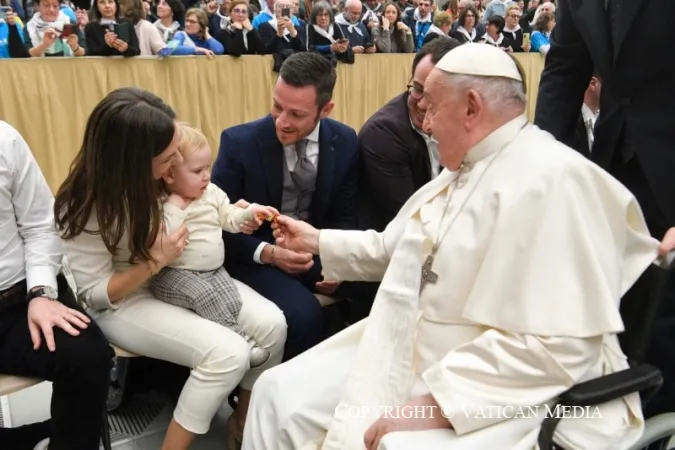 Papa Francesco durante un'udienza generale |  | Vatican Media / ACI group