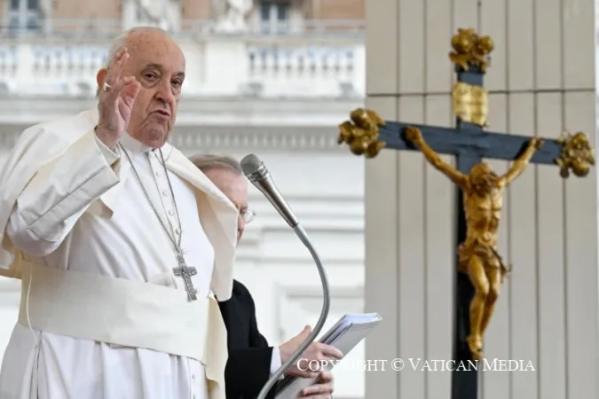 Papa Francesco durante un'udienza generale |  | Vatican Media / ACI Group