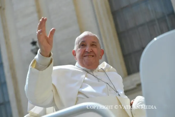 Papa Francesco durante un'udienza generale |  | Vatican Media / ACI group