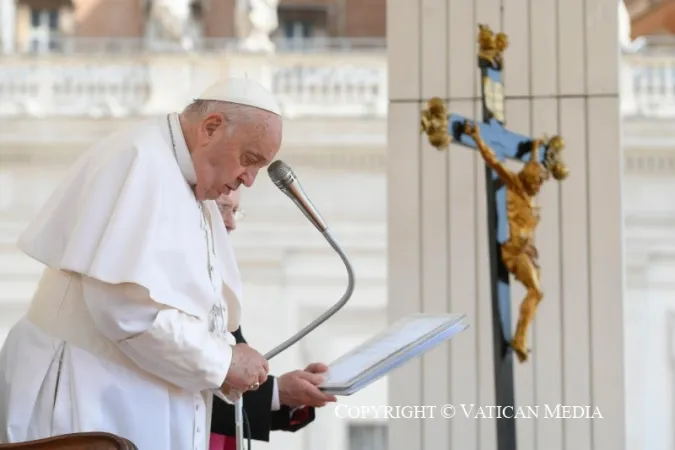 Papa Francesco durante un'udienza generale |  | Vatican Media  / ACI group