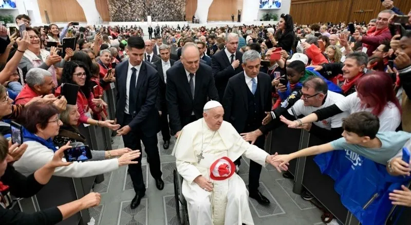 L'incontro stamane in Aula Paolo VI in Vaticano