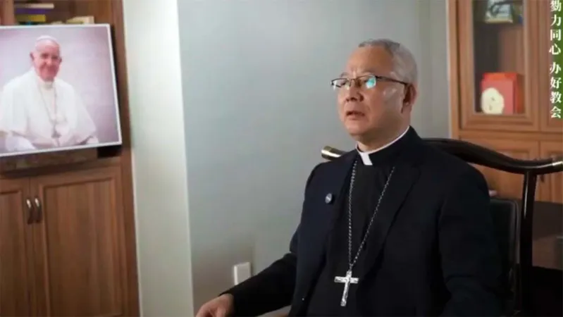 Zhan Silu | Il vescovo Zhan Silu nella video intervista con i media della sua diocesi | Fides