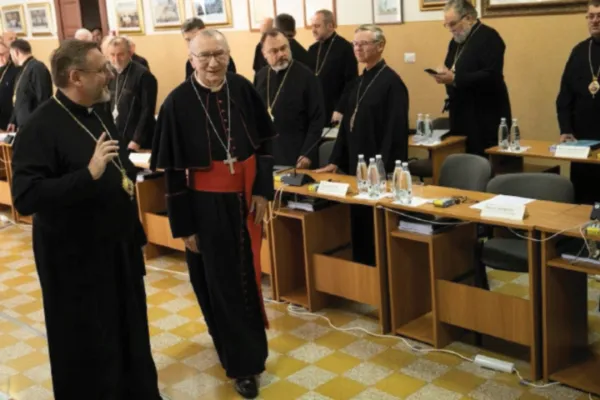 Il Cardinale Parolin in un passato interdicasteriale con la Chiesa Greco Cattolica Ucraina / UGCC