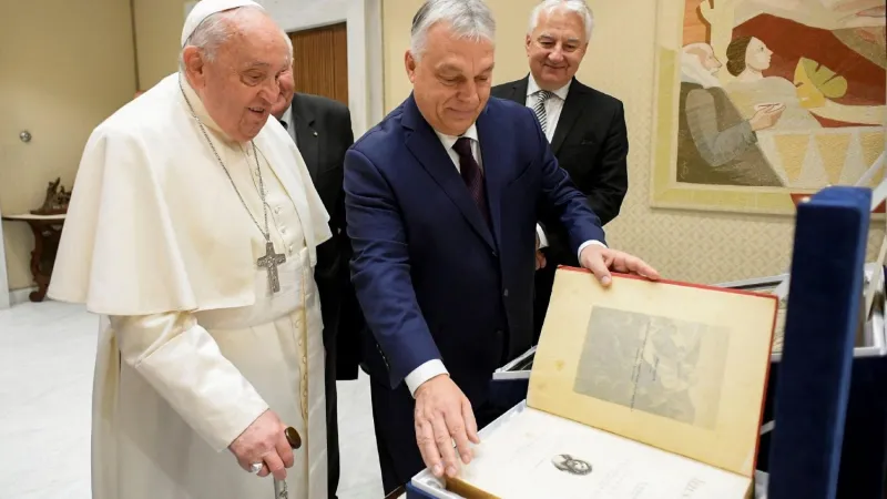 L'incontro di stamane tra Papa Francesco e Viktor Orbán | L'incontro di stamane tra Papa Francesco e Viktor Orbán | Credit Vatican Media