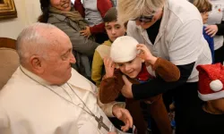 L'incontro di oggi con i bambini del Dispensario vaticano / Credit Vatican Media