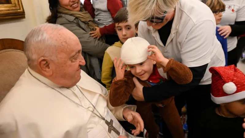 L'incontro di oggi con i bambini del Dispensario vaticano | L'incontro di oggi con i bambini del Dispensario vaticano | Credit Vatican Media