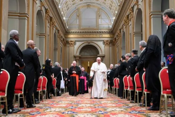 Papa Francesco in un passato incontro con i rappresentanti del Corpo Diplomatico / Vatican Media