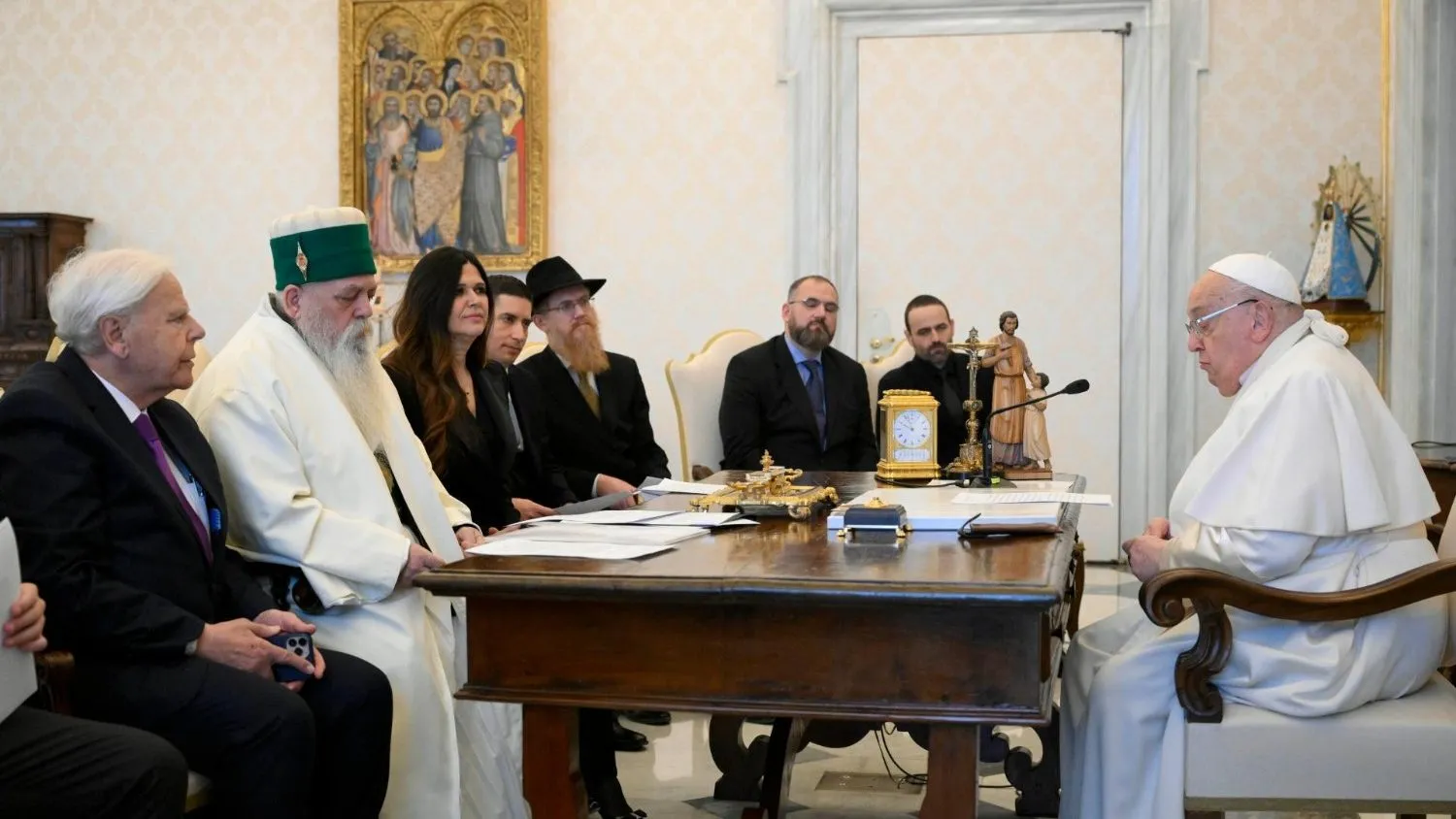 La delegazione da Papa Francesco