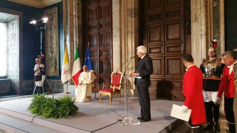 Il Presidente Mattarella e Papa Francesco  |  | Quirinale 