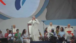 Papa Francesco durante la GMG di Panama 2019 / Diego Lopez Marina / ACI Group
