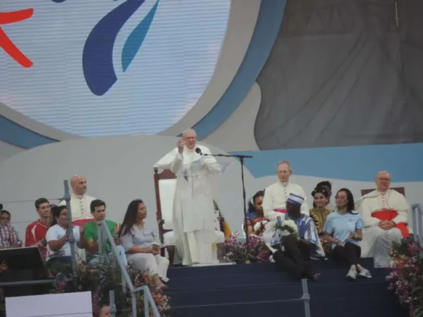 Papa Francesco, Panama 2019 | Papa Francesco durante la GMG di Panama 2019 | Diego Lopez Marina / ACI Group
