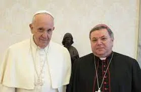 Papa Francesco, Arcivescovo Russo | Papa Francesco e l'arcivescovo Luciano Russo, in una foto del 2020 | Vatican Media / AgenSIR