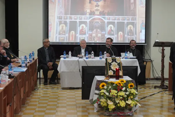 Il Cardinale Gualtiero Bassetti parla al Sinodo della Chiesa Greco Cattolica Ucraina, collegio San Giosafat, 5 settembre 2019  / Segretariato Arcivescovo Maggiore