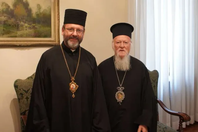 Shevchuk, Bartolomeo | Sua Beatitudine Sviatoslav Shevchuk con il Patriarca Bartolomeo | Chiesa Greco Cattolica Ucraina